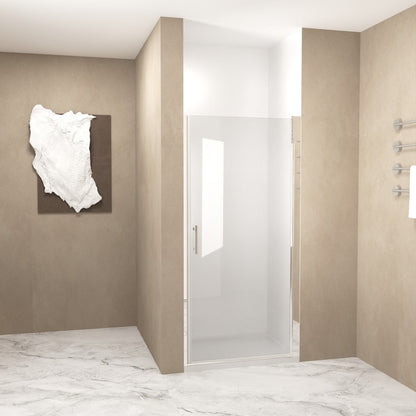 72" X 36" Aluminum and Tempered Glass Shower Door HomeRoots
