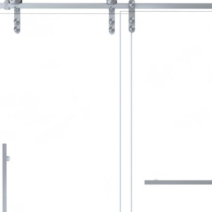 Set Of Two Tempered Glass Shower Doors HomeRoots