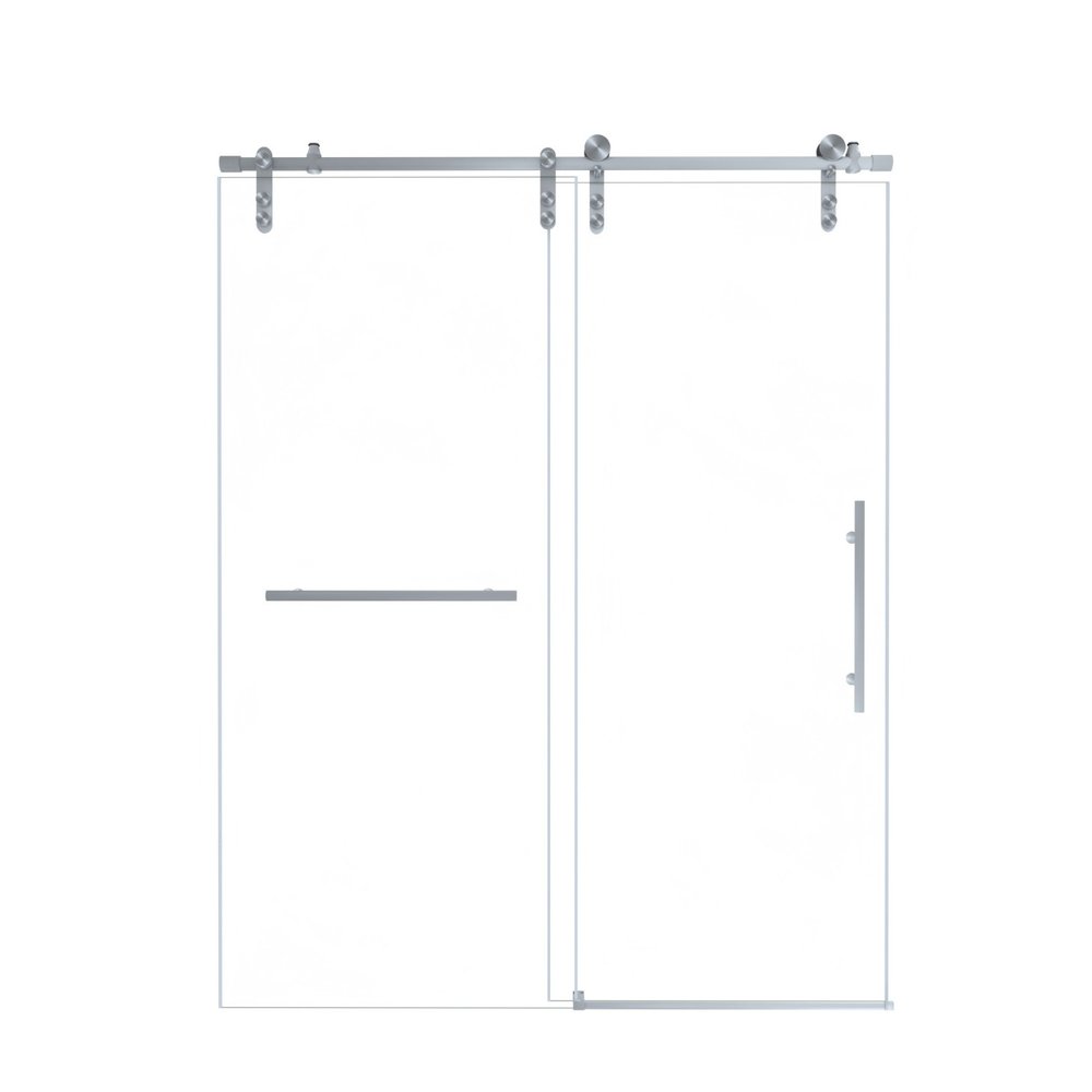 Set Of Two Tempered Glass Shower Doors HomeRoots