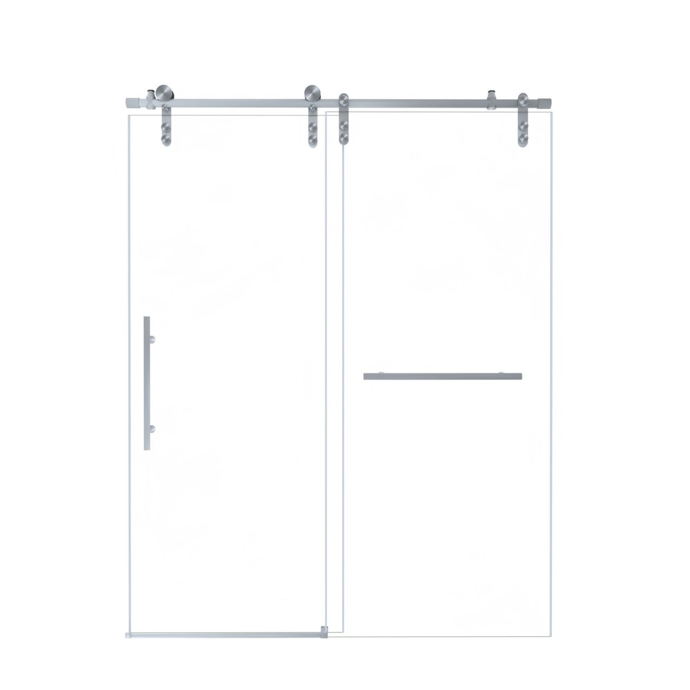 Set Of Two Tempered Glass Shower Doors HomeRoots