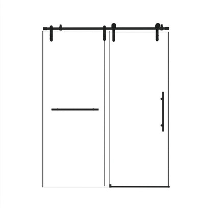 Set Of Two Tempered Glass Shower Doors HomeRoots