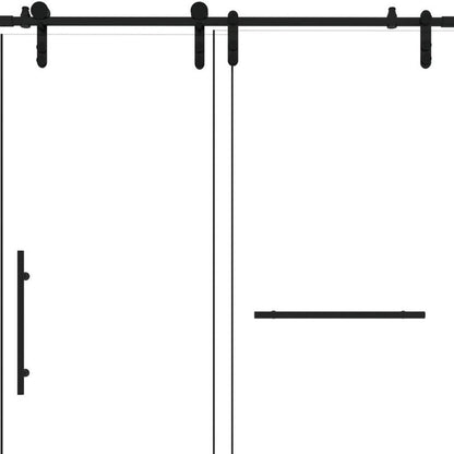Set Of Two Tempered Glass Shower Doors