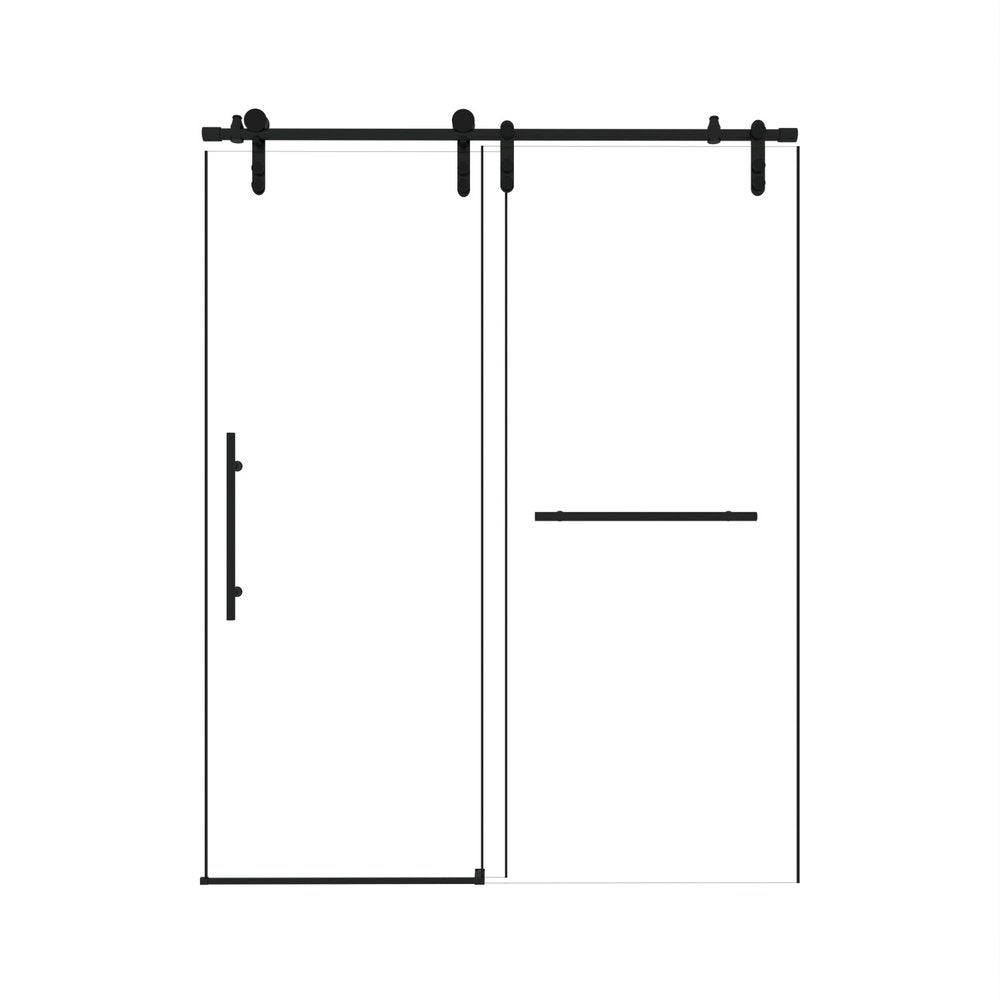 Set Of Two Tempered Glass Shower Doors HomeRoots