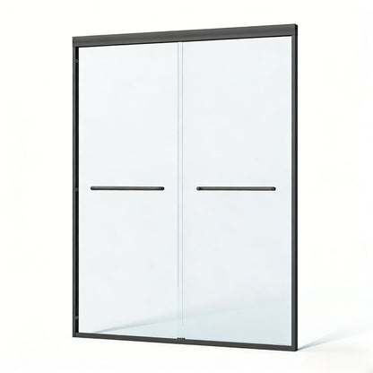 Set Of Two Metal And Tempered Glass Shower Doors HomeRoots