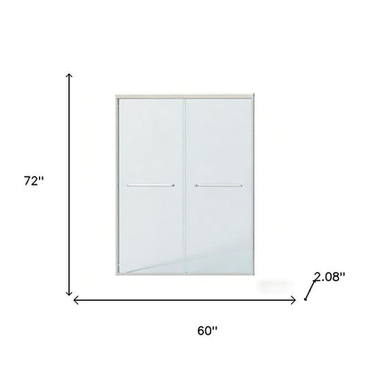 Set Of Two Tempered Glass Shower Doors HomeRoots