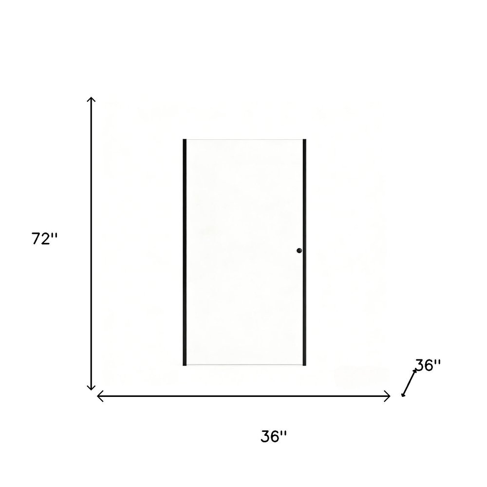 Set Of Two Aluminum and Tempered Glass Shower Doors HomeRoots