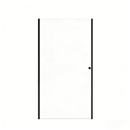 Set Of Two Aluminum and Tempered Glass Shower Doors HomeRoots