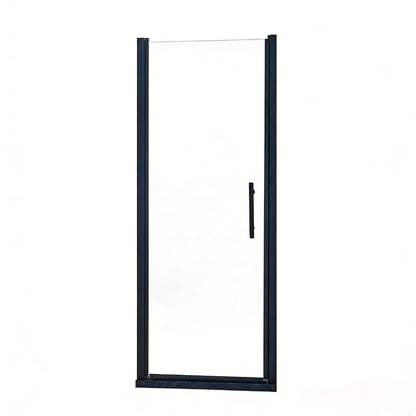 75" X 30" Aluminum and Tempered Glass Shower Door HomeRoots