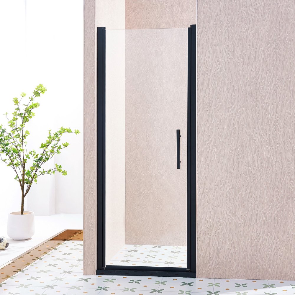75" X 30" Aluminum and Tempered Glass Shower Door HomeRoots