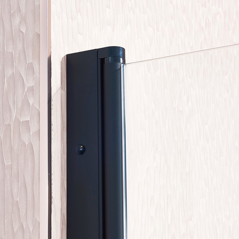 75" X 30" Aluminum and Tempered Glass Shower Door HomeRoots