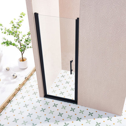 75" X 30" Aluminum and Tempered Glass Shower Door HomeRoots