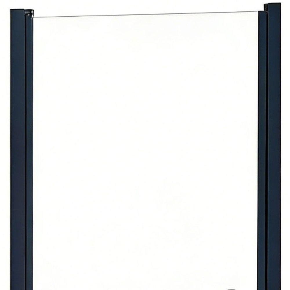 75" X 30" Aluminum and Tempered Glass Shower Door HomeRoots