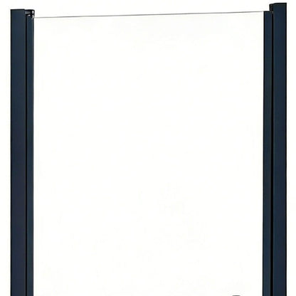 75" X 30" Aluminum and Tempered Glass Shower Door HomeRoots