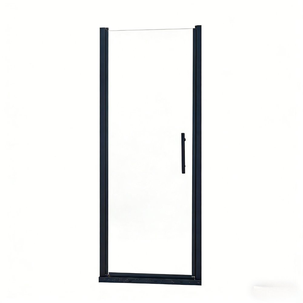 75" X 32" Aluminum and Tempered Glass Shower Door HomeRoots