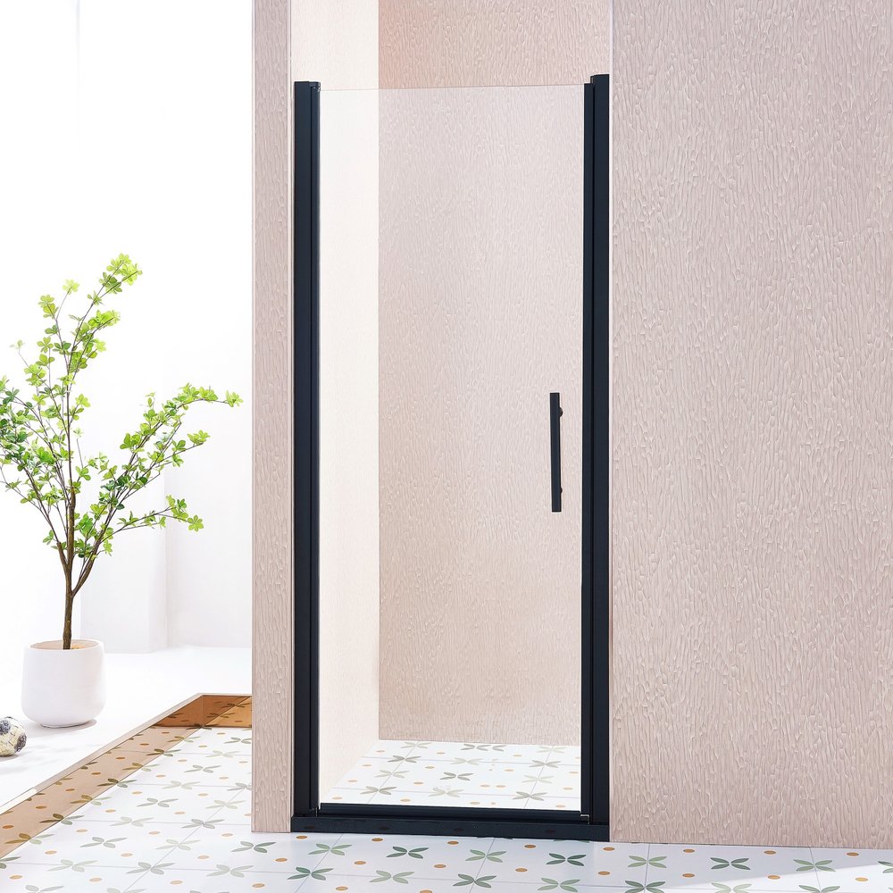 75" X 32" Aluminum and Tempered Glass Shower Door HomeRoots