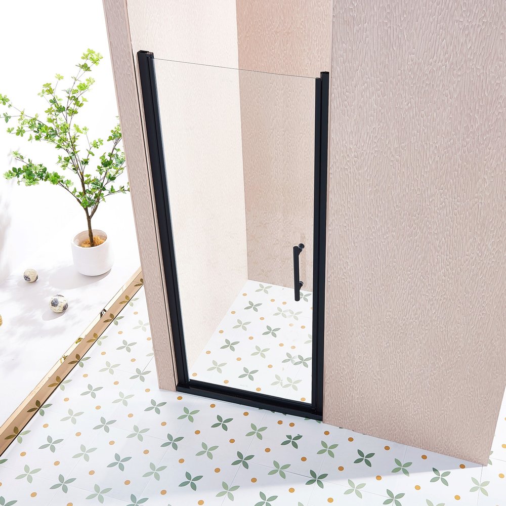 75" X 32" Aluminum and Tempered Glass Shower Door HomeRoots