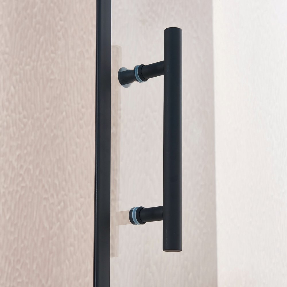 75" X 32" Aluminum and Tempered Glass Shower Door HomeRoots