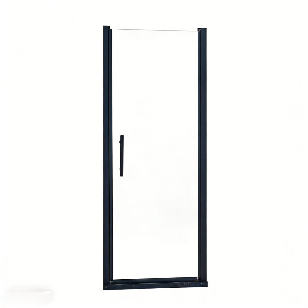 75" X 32" Aluminum and Tempered Glass Shower Door HomeRoots