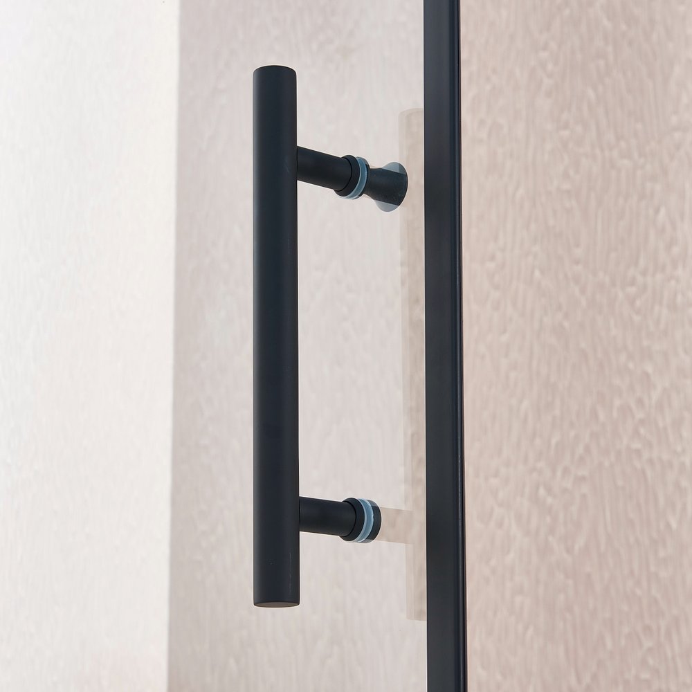 75" X 32" Aluminum and Tempered Glass Shower Door HomeRoots