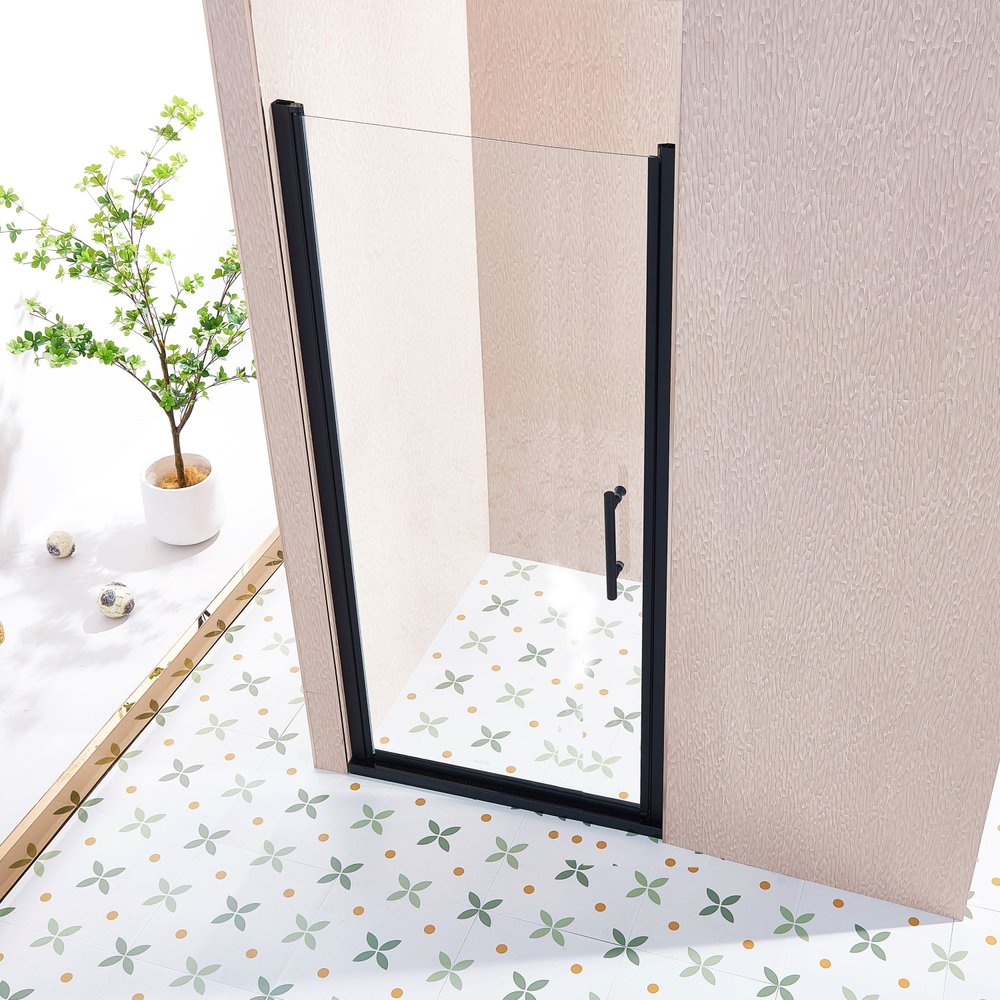 75" X 34" Aluminum And Tempered Glass Shower Door — view 2