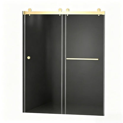 Set Of Two Tempered Glass Shower Doors HomeRoots