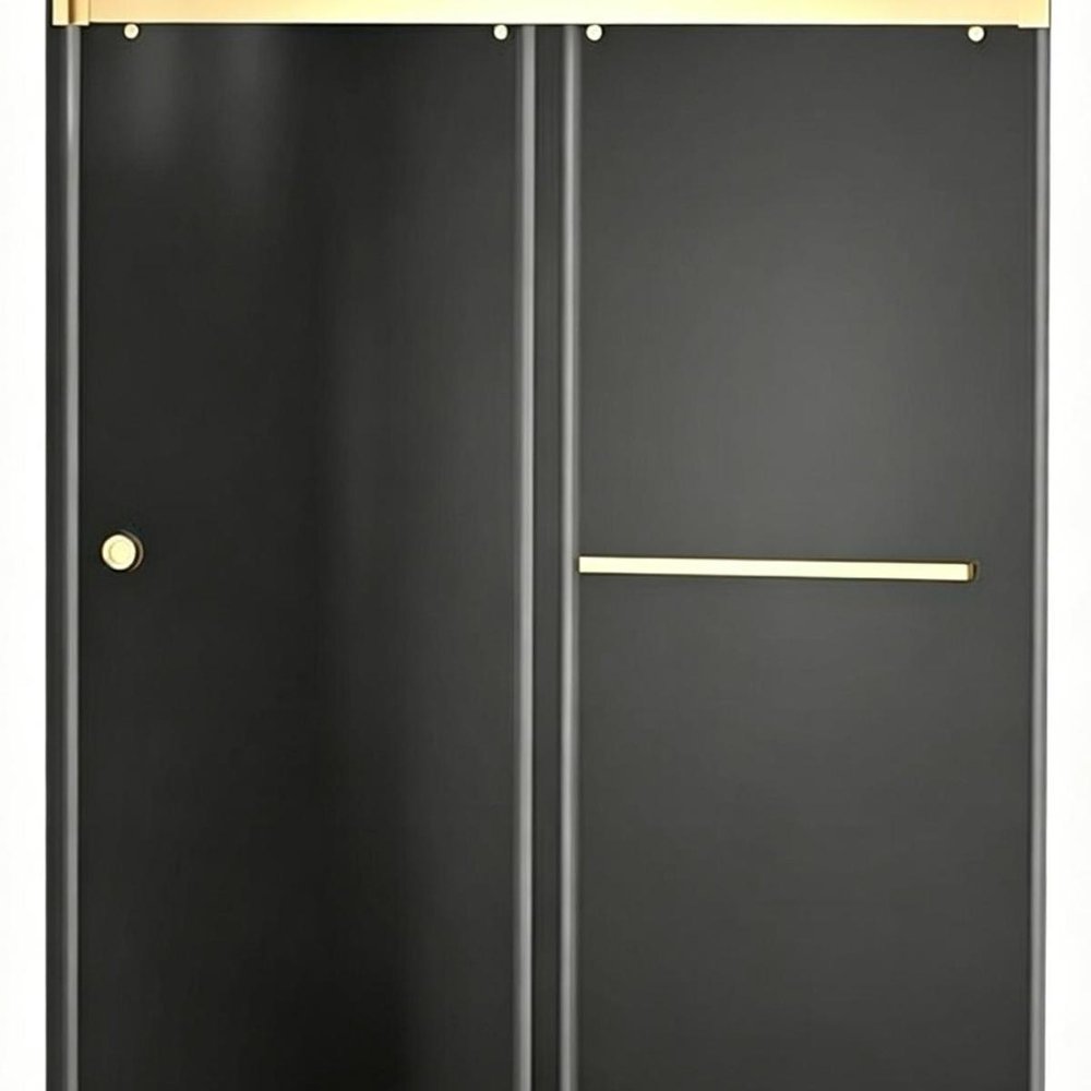Set Of Two Tempered Glass Shower Doors HomeRoots