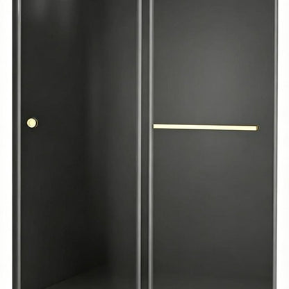 Set Of Two Tempered Glass Shower Doors HomeRoots