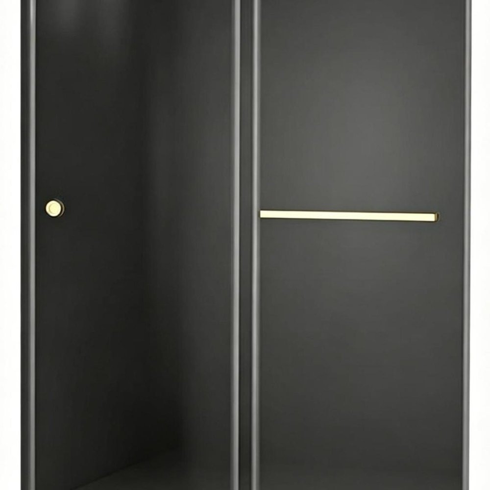 Set Of Two Tempered Glass Shower Doors HomeRoots