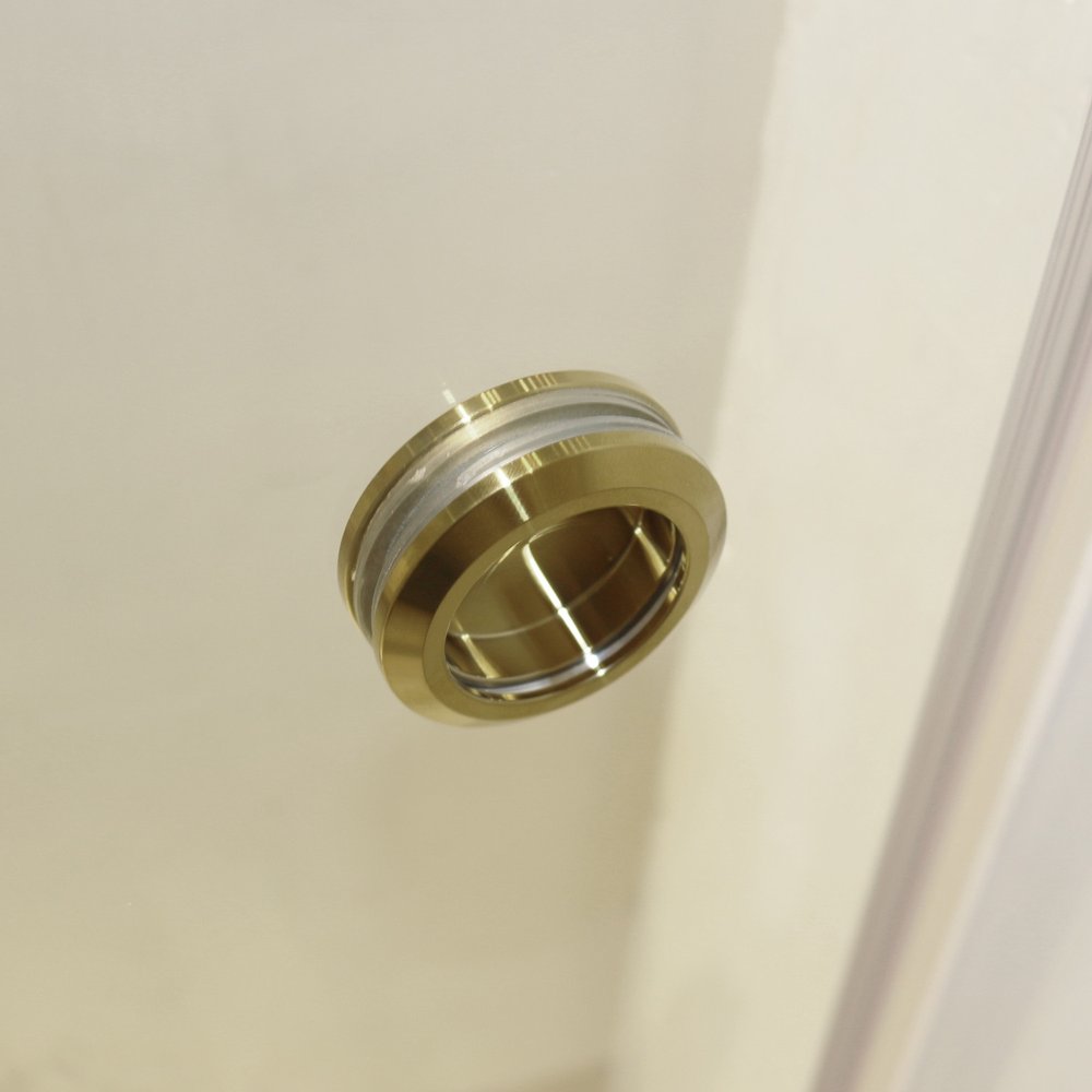 Set Of Two Tempered Glass Shower Doors HomeRoots