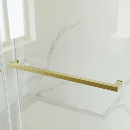 Set Of Two Tempered Glass Shower Doors HomeRoots