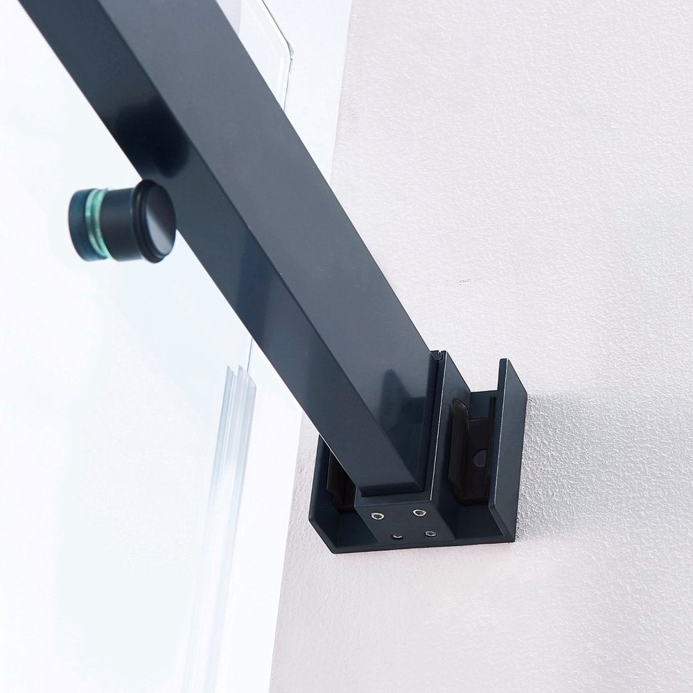 Set Of Two Tempered Glass Shower Doors HomeRoots