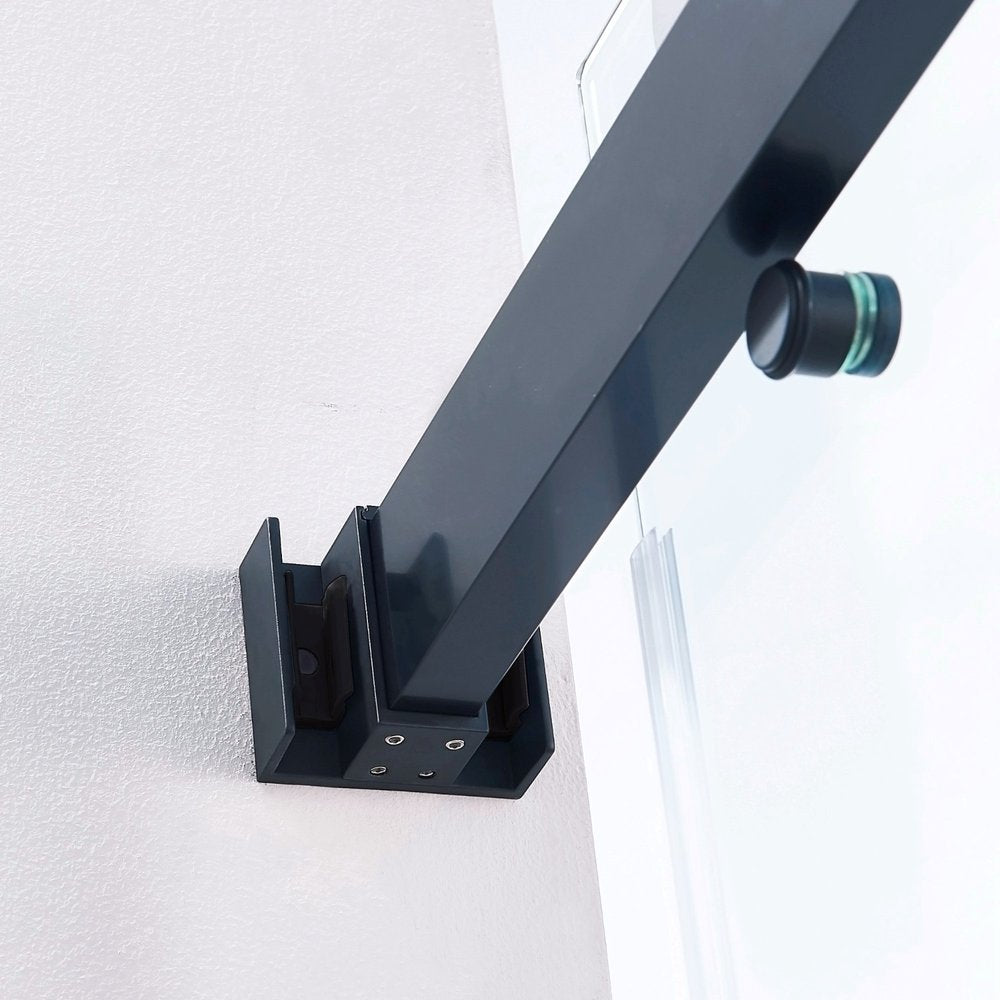 Set Of Two Tempered Glass Shower Doors HomeRoots