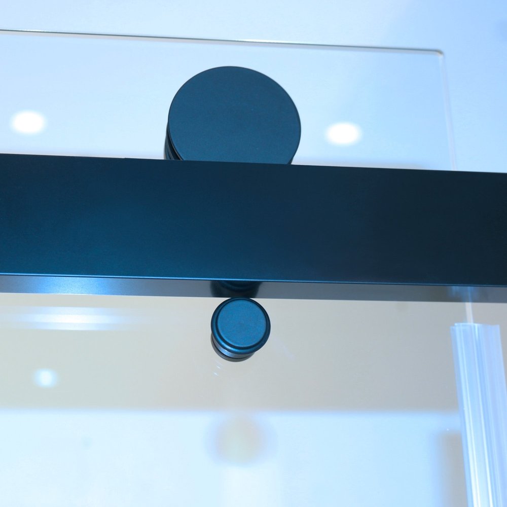 Set Of Two Tempered Glass Shower Doors HomeRoots