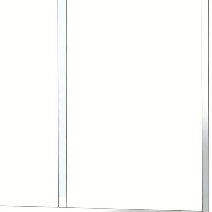 Set Of Two Aluminum and Tempered Glass Shower Doors HomeRoots