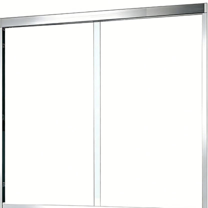 Set Of Two Aluminum and Tempered Glass Shower Doors HomeRoots