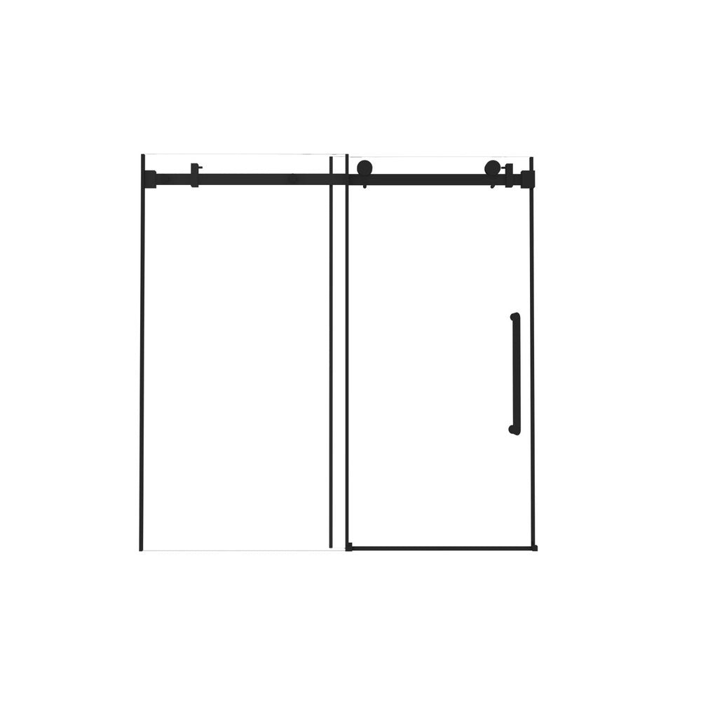 60" X 60" Tempered Glass Tub Door HomeRoots