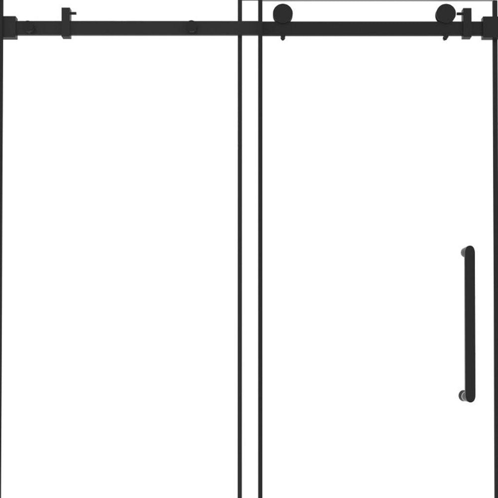 Set Of Two Tempered Glass Shower Doors HomeRoots