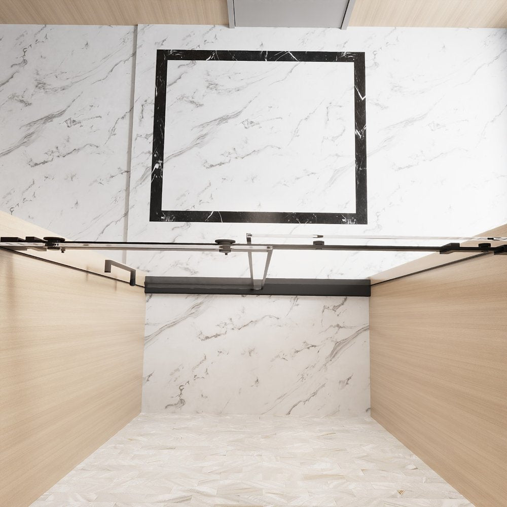 Set Of Two Tempered Glass Shower Doors HomeRoots