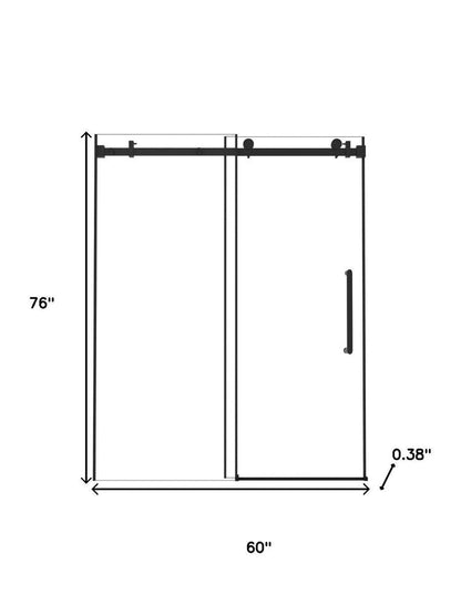 Set Of Two Tempered Glass Shower Doors HomeRoots
