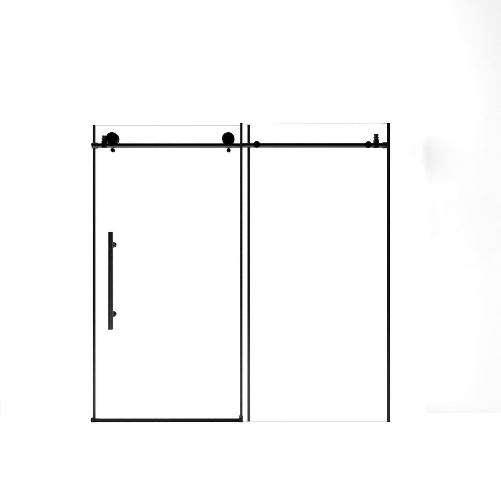 Set Of Two Tempered Glass Shower Doors HomeRoots