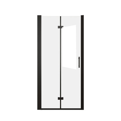 Set Of Two Aluminum and Tempered Glass Shower Doors HomeRoots