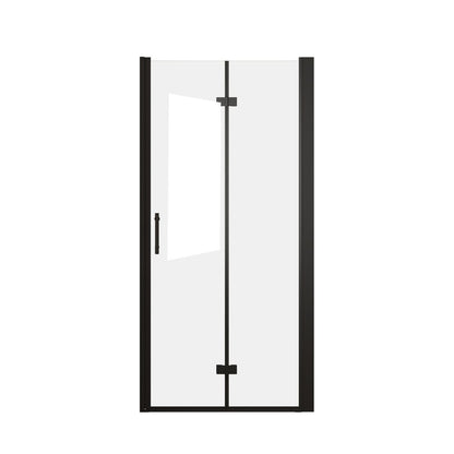 Set Of Two Aluminum and Tempered Glass Shower Doors HomeRoots