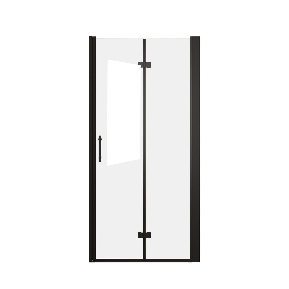 Set Of Two Aluminum And Tempered Glass Shower Doors — view 3