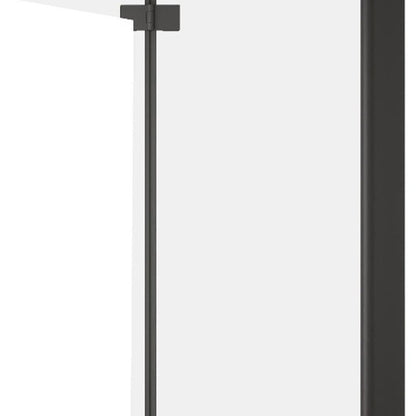 Set Of Two Aluminum and Tempered Glass Shower Doors HomeRoots