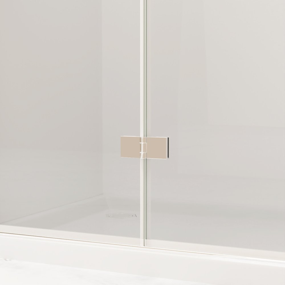 Set Of Two Aluminum And Tempered Glass Shower Doors — view 3