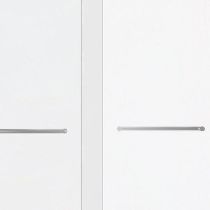 Set Of Two Aluminum and Tempered Glass Shower Doors HomeRoots