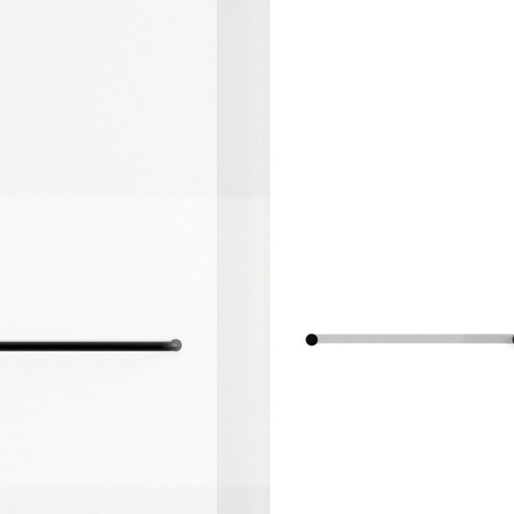 Set Of Two Aluminum and Tempered Glass Shower Doors HomeRoots