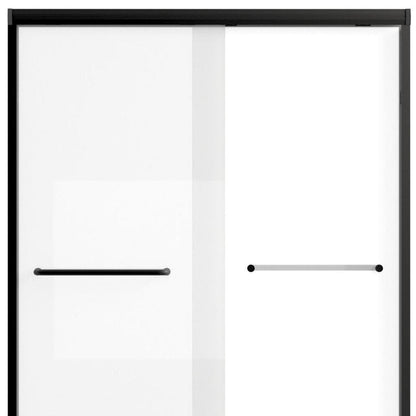 Set Of Two Aluminum and Tempered Glass Shower Doors HomeRoots