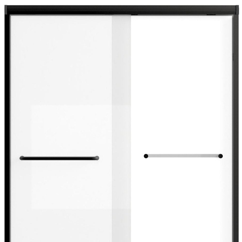 Set Of Two Aluminum and Tempered Glass Shower Doors HomeRoots