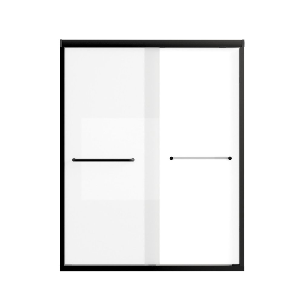 Set Of Two Aluminum and Tempered Glass Shower Doors HomeRoots